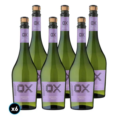 6x Espumante OX Moscato 750cc