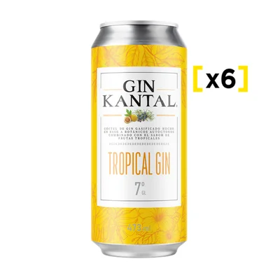 6x Gin Kantal Tropical 473