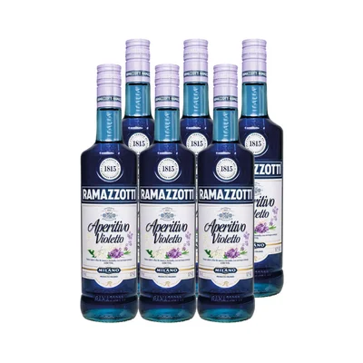 6x Licor aperitivo Ramazzotti Violetto 700cc