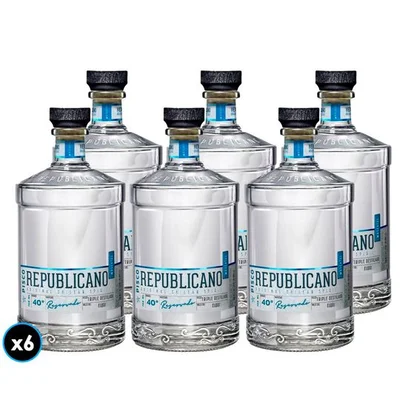 6x Pisco Republicano Moscatel Triple Destilado 750cc 40º alc.