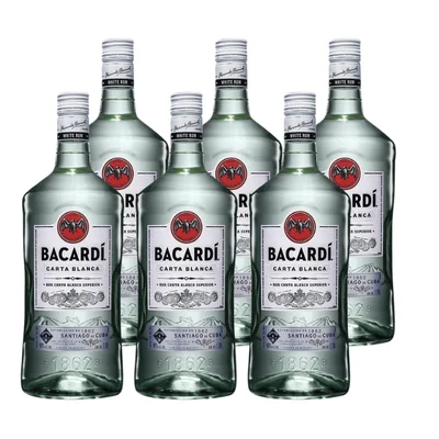6x Ron Bacardí Carta Blanca 40˚ - 1.75L