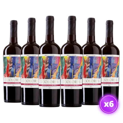 6x Vino 7 Colores Reserva - Cabernet Sauvignon - 750ml
