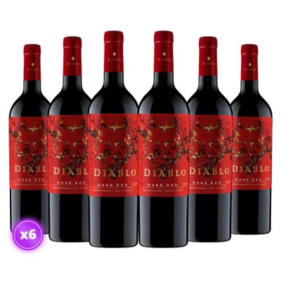 6x Vino Diablo Dark Red Blend - 750ml