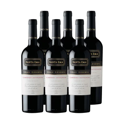 6x Vino Santa Ema Gran Reserva Cepas