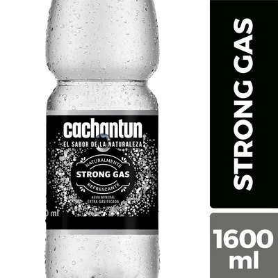 Agua Mineral Con Gas Cachantún Strong - 1.6L