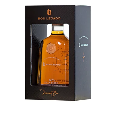 Bou Legado Gran Pisco Guardado en roble 46° 750cc