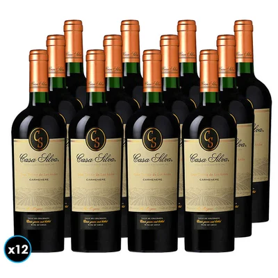 CAJA CASA SILVA GT (Carmenere): 12x Vino Casa Silva Gran Terroir Carmenere 750cc