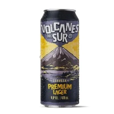 Caja de 24 unidades Cerveza Volcanes del Sur Premium Lager 470 cc ( $790 c/u) Semanal
