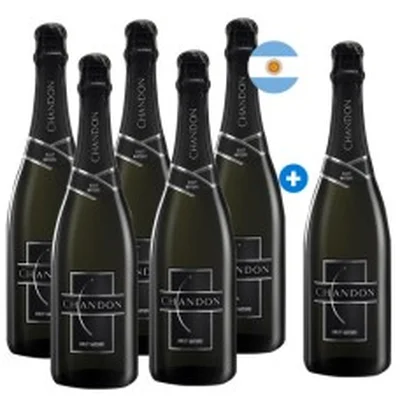 Caja de 6 Espumante Chandon Brut Nature 750cc 5*6 (PAGUE 5, LLEVE 6) Semanal