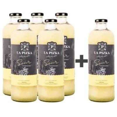 Caja de 6 unidades La Pizka Sour Chardonnay 1.000cc (PAGUE 5 LLEVE 6)
