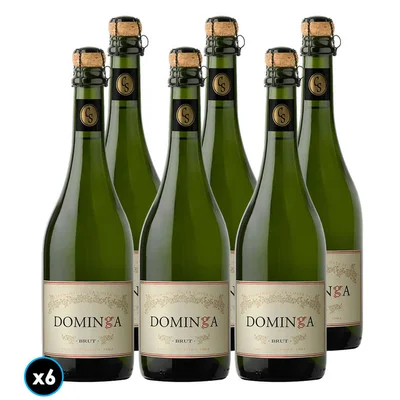 CAJA ESPUMANTE CASA SILVA DOMINGA: 6x Espumante Casa Silva Dominga Brut 750cc