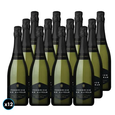 CAJA ESPUMANTE FEDERICO DE ALVEAR: 12x Espumante Federico de Alvear Extra Brut 750cc