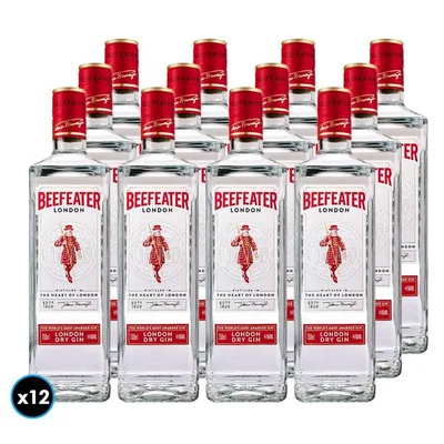 CAJA GIN BEEFEATER: 12x Gin Beefeater 750cc 40º alc.