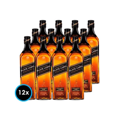 CAJA JW BLACK LABEL: 12x Whisky Johnnie Walker Black Label 750cc 40º alc.