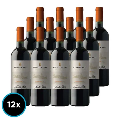 CAJA MEDALLA REAL GR (Carmenere): 12x Vino Medalla Real Gran Reserva Carmenere 750cc