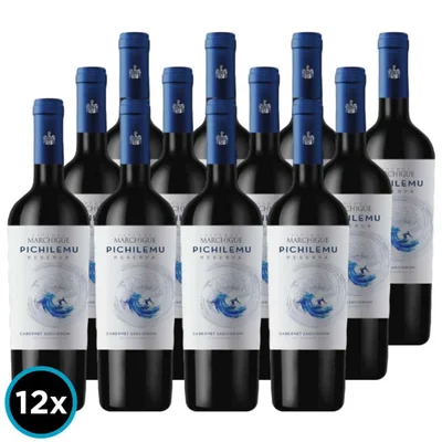 CAJA PICHILEMU RESERVA (Cabernet): 12x Vino Pichilemu Reserva Cabernet Sauvignon 750cc
