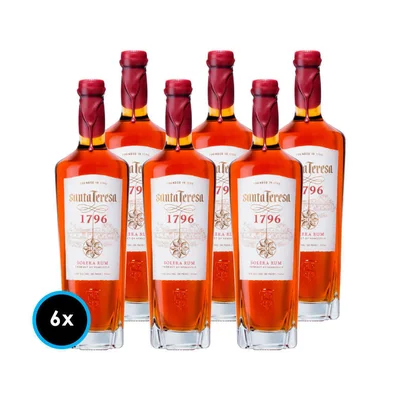 CAJA RON SOLERA SANTA TERESA: 6x Ron Solera Santa Teresa 1796 750cc 40º alc.