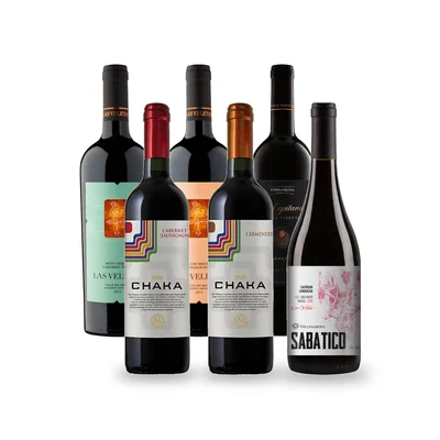 Caja Temática Afrutados de Cuerpo Medio - 6 vinos