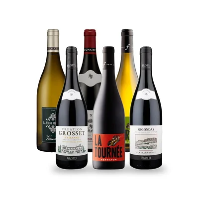 Caja Temática Tabla de Quesos Franceses - 6 vinos