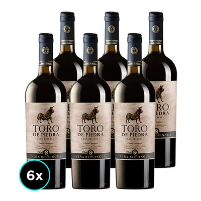 CAJA TORO DE PIEDRA GRAN RESERVA (Cabernet): 6x Vino Toro de Piedra Gran Reserva Cabernet Sauvignon 750cc