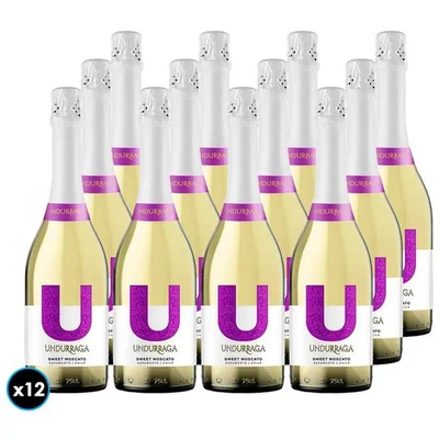 CAJA UNDURRAGA U SWEET MOSCATO: 12x Espumante Undurraga U Sweet Moscato 750cc 12°alc.