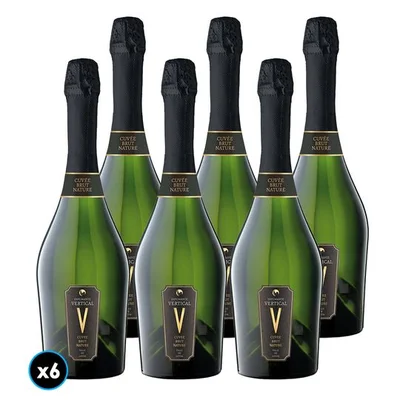 CAJA VERTICAL BRUT NATURE: 6x Espumante Vertical Brut Nature 750cc