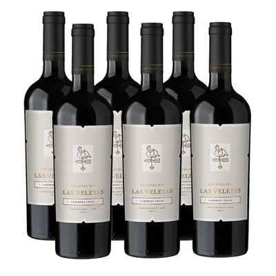 Caja X 6 Las Veletas Vino Cuartel N°5 Cabernet Franc 750 Ml