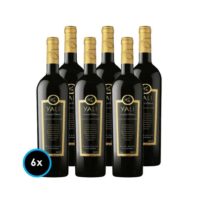 CAJA YALI LIMITED EDITION (Cabernet Sauvignon): 6x Vinos Yali Limited Edition Premium Cabernet Sauvignon 750cc