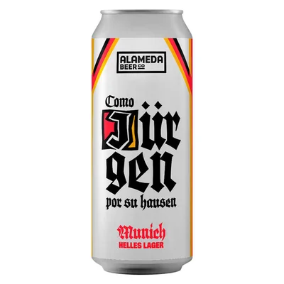 Cerveza Alameda Como Jürgen por su Hausen Lata 473cc