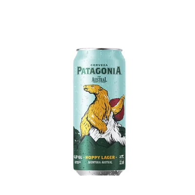 Cerveza Austral Patagonia Hoppy Lager 470cc (24 Unidades)