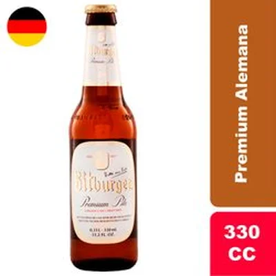 Cerveza Bitburger Premium Pils 4.8° 330 cc