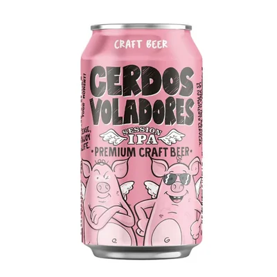 Cerveza Cerdos Voladores Session IPA 4.5° 330cc