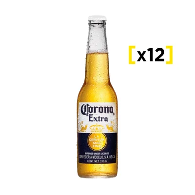 Cerveza Corona Botella 330 Cc X12