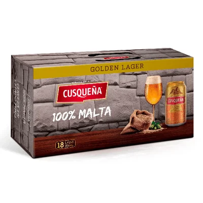 Cerveza Cusqueña Lager Lata 354cc X18