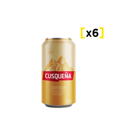 Cerveza Cusqueña Lager Lata 354cc X6
