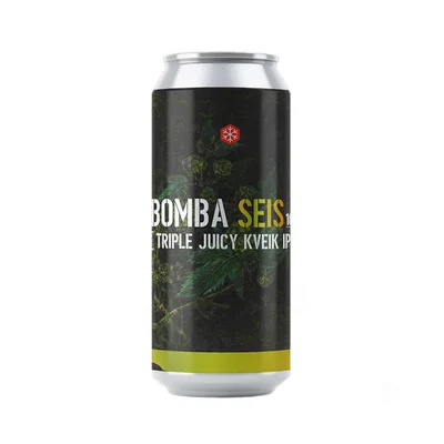 Cerveza Granizo Bomba Seis (Triple Juicy Kveik IPA) Lata 473cc 9,6º alc.