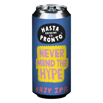 Cerveza Hasta Pronto NEVER MIND THE HYPE - New England IPA 473cc 7º alc.
