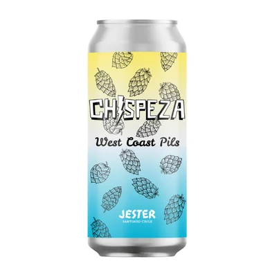 Cerveza Jester Chispeza West Coast Pils 5,5˚ - Lata 470cc