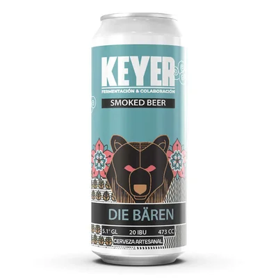 Cerveza Keyer Die Baren o Los Osos Smoked Beer Lata 473cc