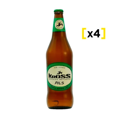 Cerveza Kross Pilsner Botella 330cc X4