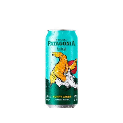 Cerveza Patagonia Hoppy Lager Lata 470 Cc