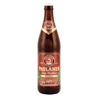 Cerveza Paulaner Weissbier Dunkel Botellin 500cc