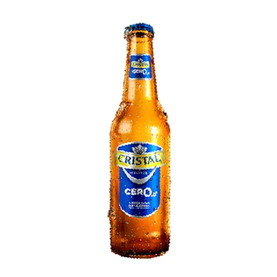 Cerveza Sin Alcohol Cristal Cero Botella 355cc