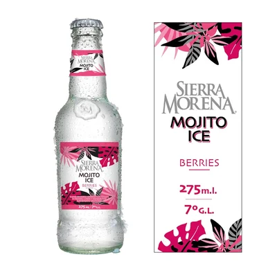 Cóctel mojito ice Sierra Morena berries botella 275 cc