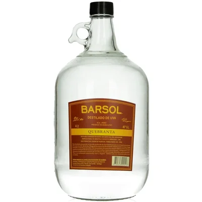 Destilado de Uva Barsol Quebranta 4 Litros