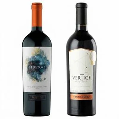 DUO SIDERAL - VENTISQUERO: 1x Vino Sideral Blend 750cc + 1x Vino Ventisquero Vertice 750cc