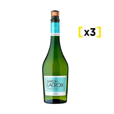 Espumante Baron Lacroix Brut 750 Cc X3