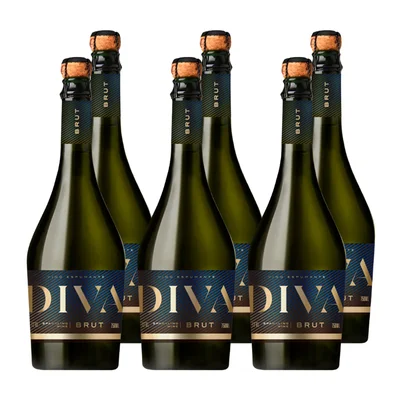 Espumante Diva Brut 750cc x6 ($2.990 c/u)