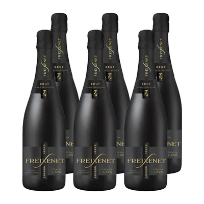 Espumante Freixenet Cordon Negro Brut 750cc x6 ($13.990 c/u)