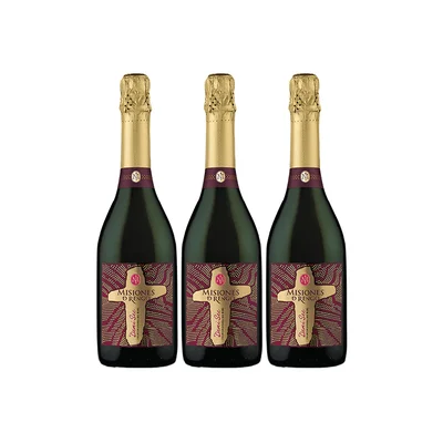 Espumante Misiones De Rengo Demi Sec Botella 750cc X3